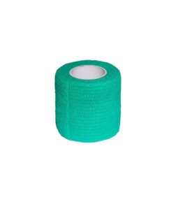 A-Tape Cohesive Crepe Bandage Green Elastic